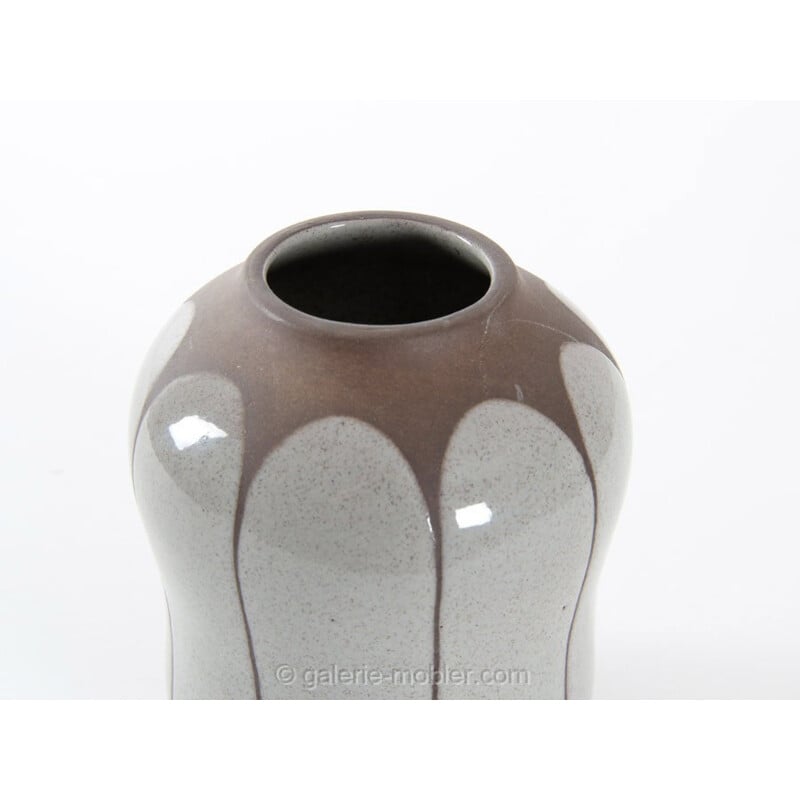 Vaso de cerâmica escandinava Biomorphic vintage por Einar Johansen, 1960