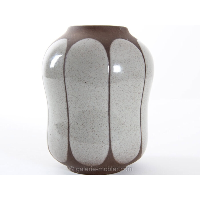 Vintage Scandinavian Biomorphic ceramic vase by Einar Johansen, 1960