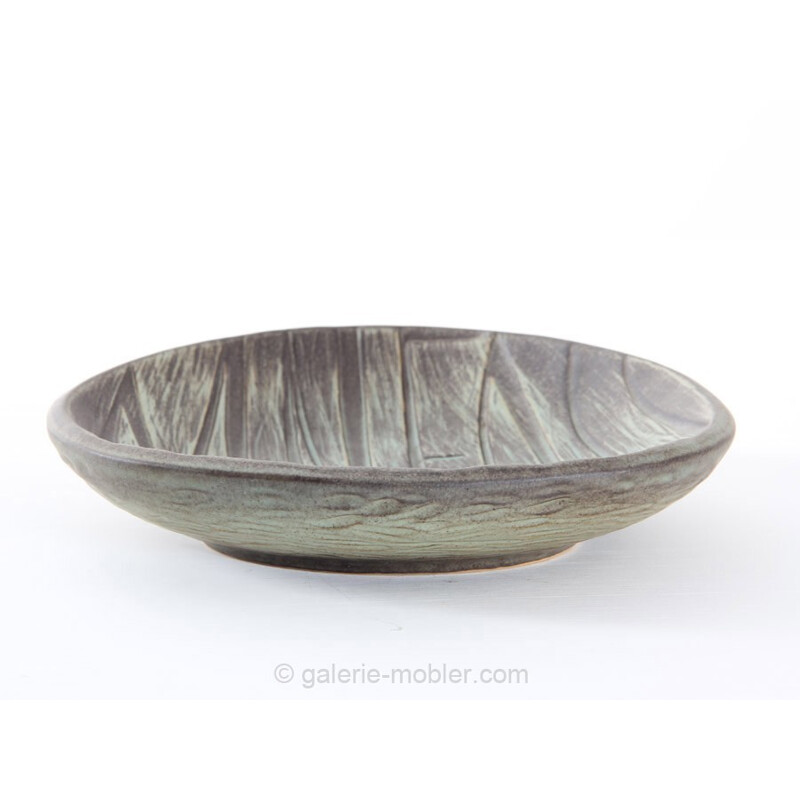 Scandinavian ceramic Triangular bowl - 1960s
