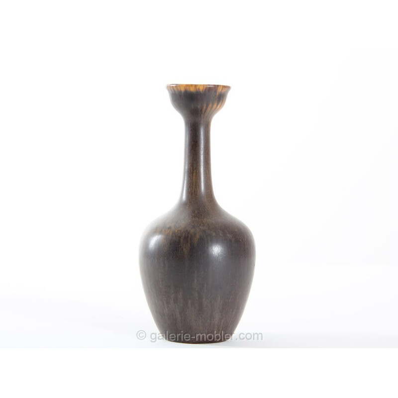 Skandinavische Vintage-Vase aus Keramik Modell "ASI" von Gunnar Nylund für Rörstrand, 1960