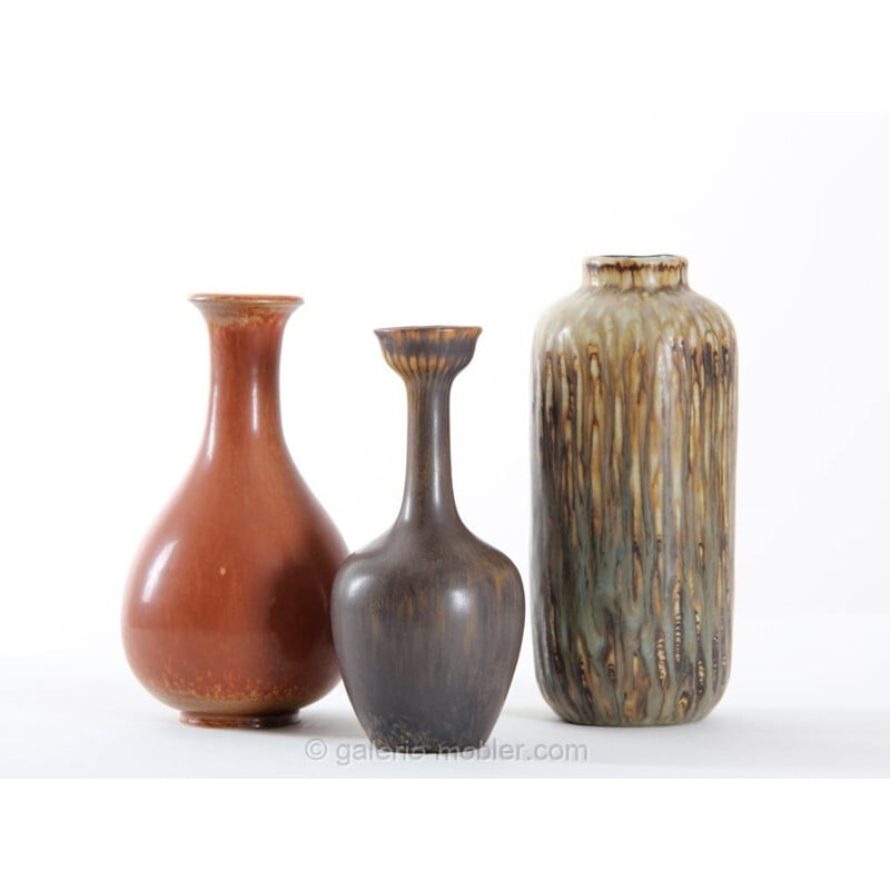 Vase scandinave vintage en céramique modèle "ASI" par Gunnar Nylund pour Rörstrand, 1960