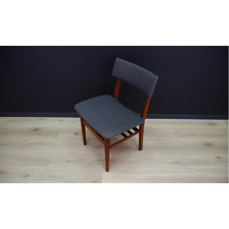Vintage chair in beechwood and in fabric - 1960s
