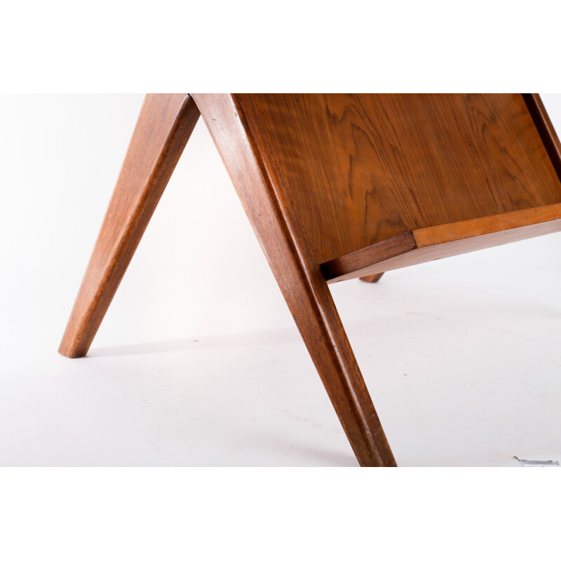 Vintage Scandinavian magazine rack in teak - 1960s