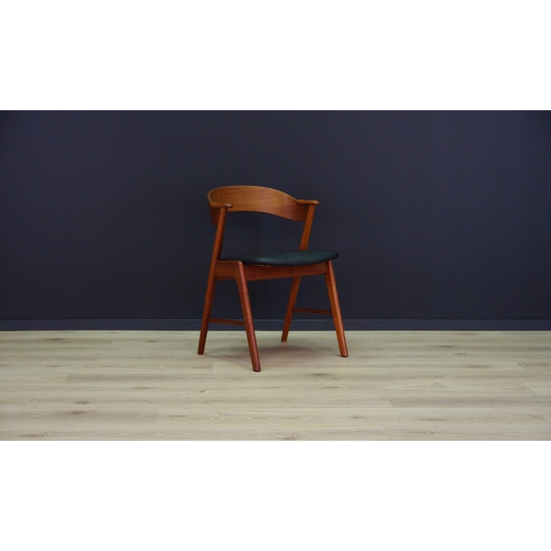 Chaise vintage en teck scandinave par Kai Kristiansen - 1960