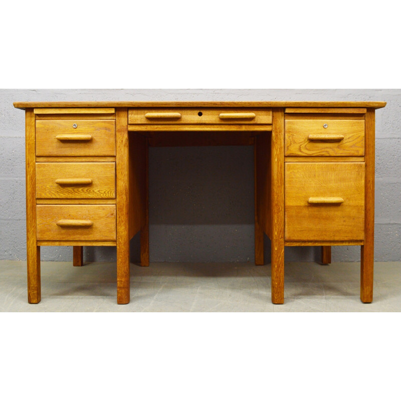 Vintage desk in oakwood - 1960s