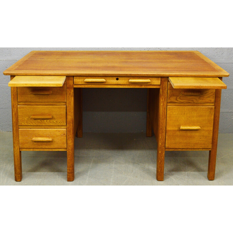 Vintage desk in oakwood - 1960s