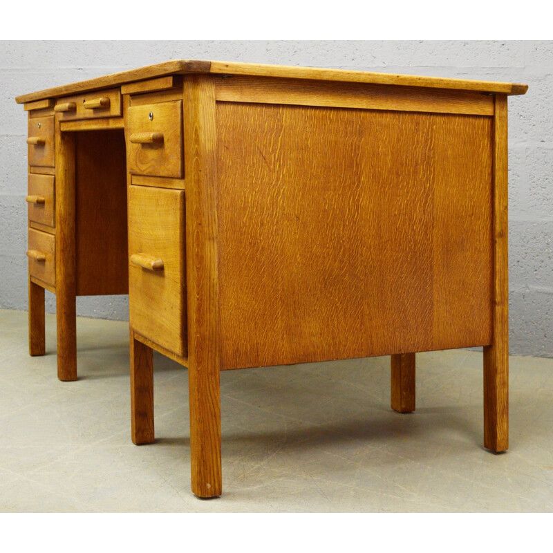 Vintage desk in oakwood - 1960s