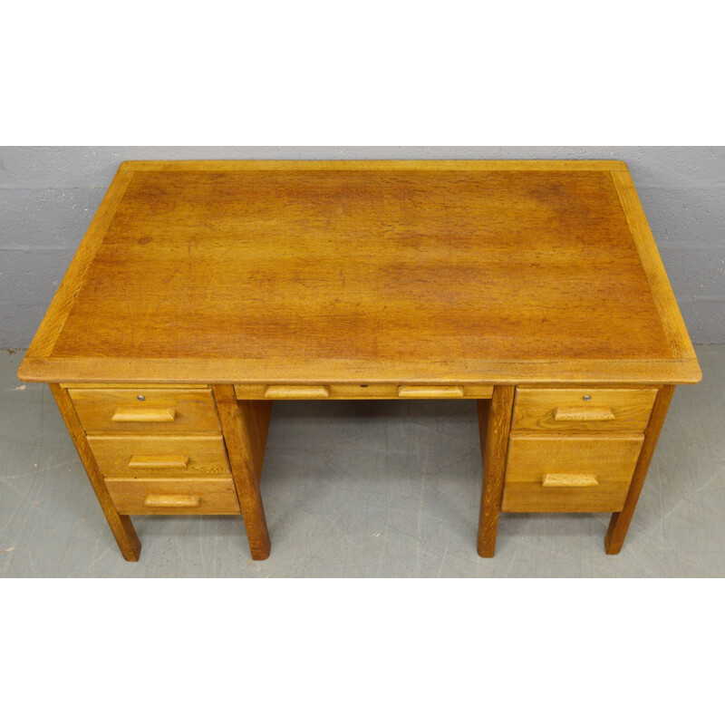 Vintage desk in oakwood - 1960s