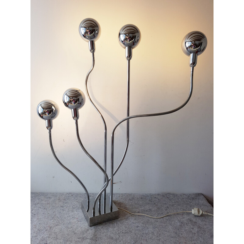 Hydra floor lamp by Pierre Folie Jacques Charpentier edition - 1970s