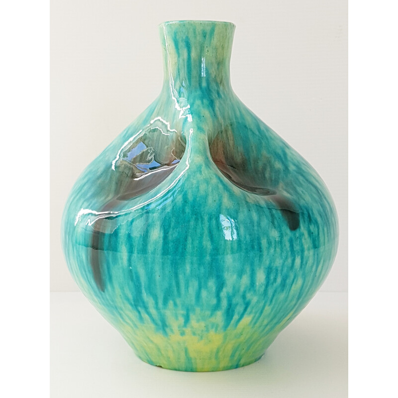 Accolay ceramic vase signed JT - 1960s