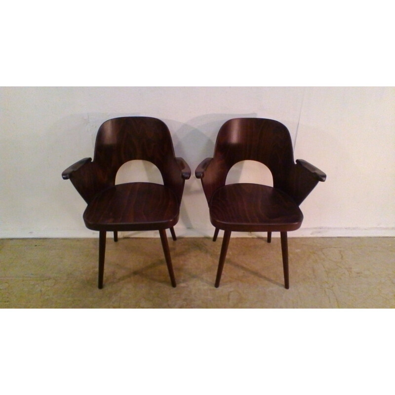 Vintage-Sessel von Oswald Haerdtl für Thon Thonet, Tschechoslowakei 1960