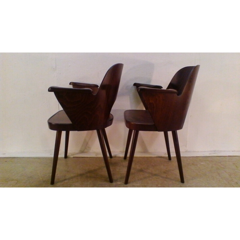 Vintage fauteuil van Oswald Haerdtl voor Thon Thonet, Tsjechoslowakije 1960