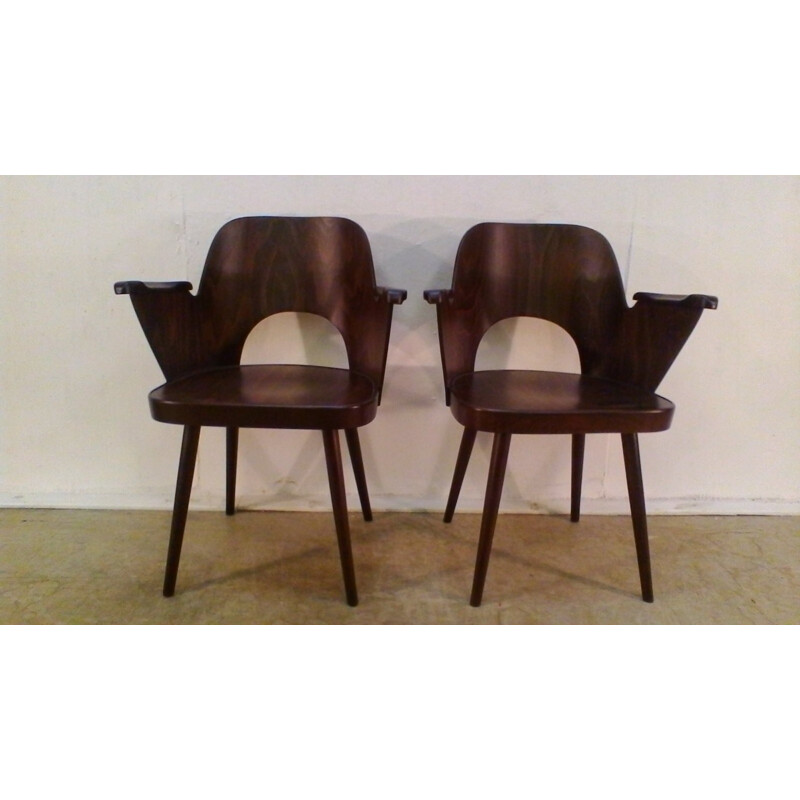 Vintage-Sessel von Oswald Haerdtl für Thon Thonet, Tschechoslowakei 1960