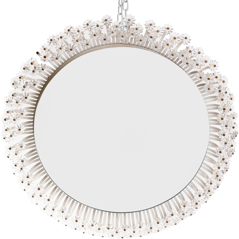 Vintage Round Illuminated Mirror by Emil Stejnar for Rupert Nikoll - 1960s