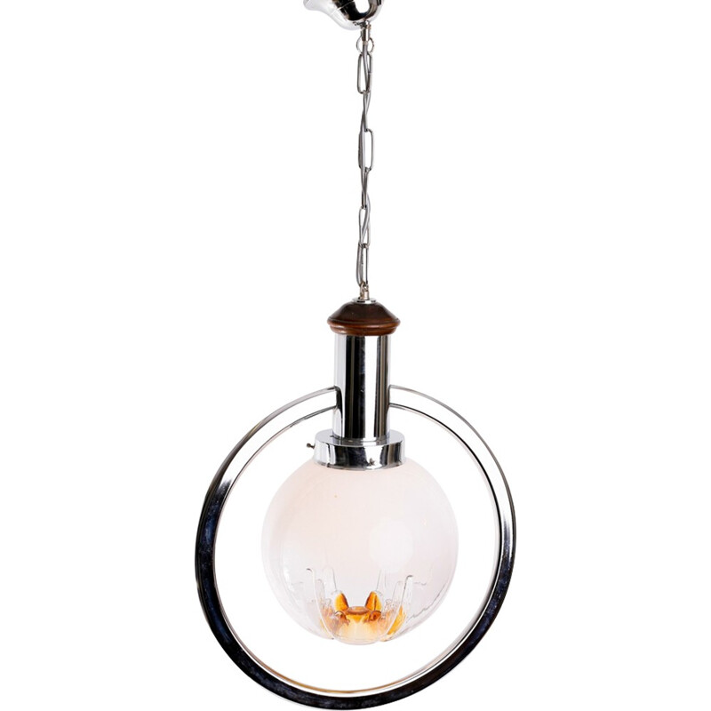 Vintage hanging lamp in Murano glass - 1970s