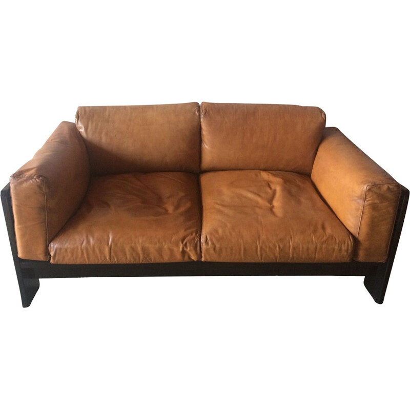 Leather "Bastiano" sofa by Tobia Scarpa - 1970s