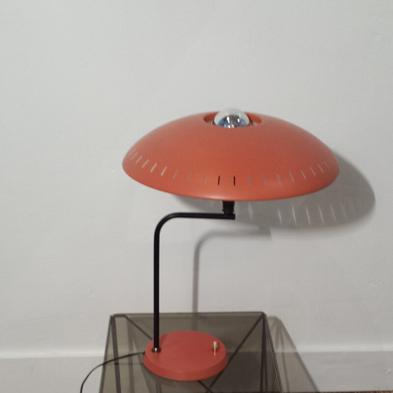 Lampe de bureau orange, Editeur PHILIPS - années 50