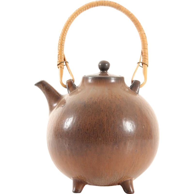 Scandinavian vintage ceramic teapot by Gunnar Nylund, 1960