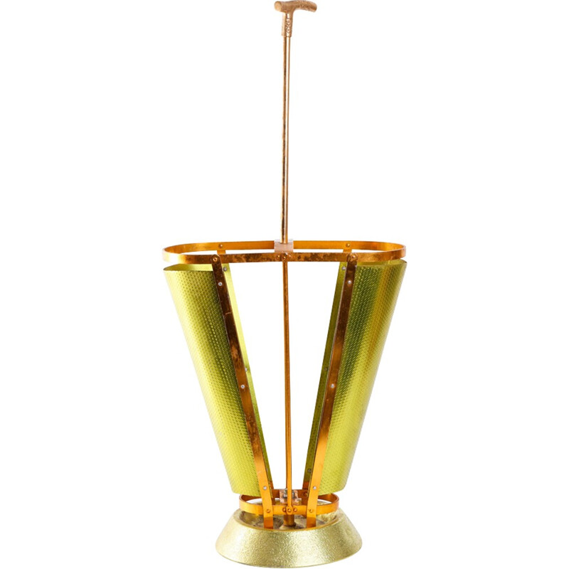 Gold plated umbrella stand - 1960s