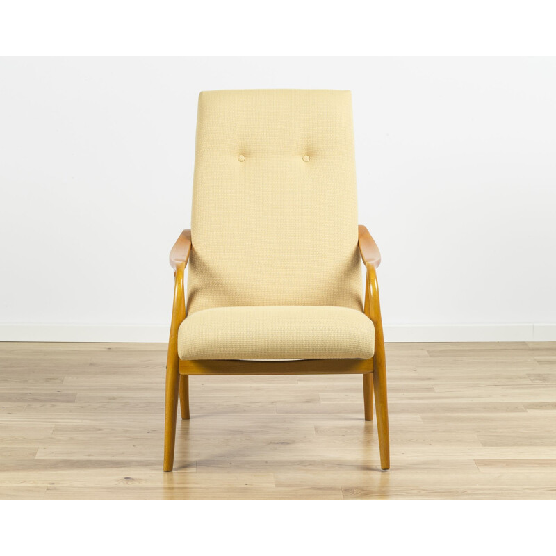 Fauteuil vintage en frêne par Ton 947 - 1950