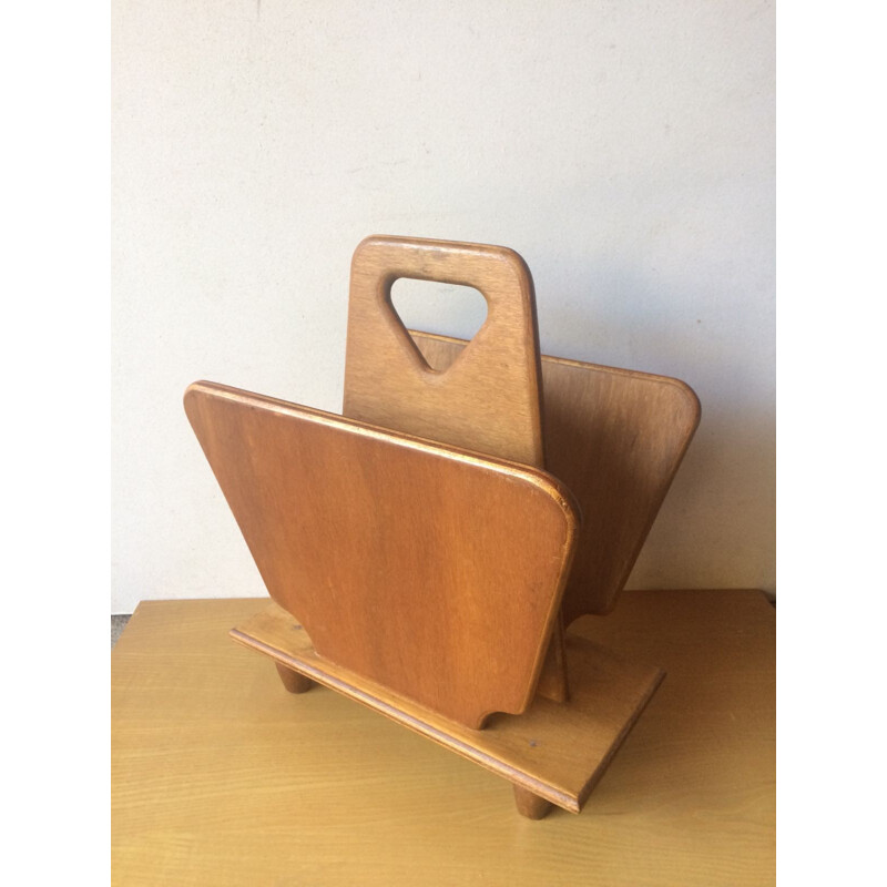 Magazine rack vintage by Pierre Cruege - 1970s