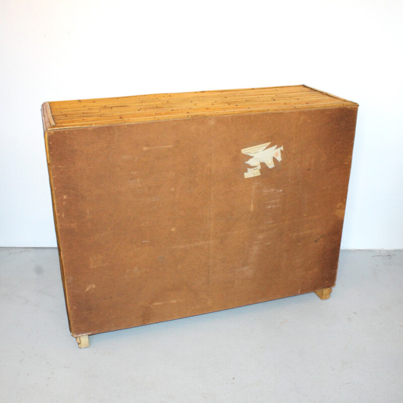 Commode en bambou vintage - 1960