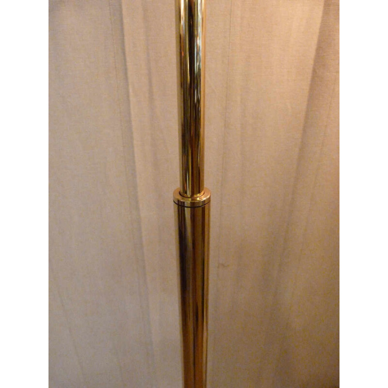 Reading light Floor lamp post in brass - 1980s