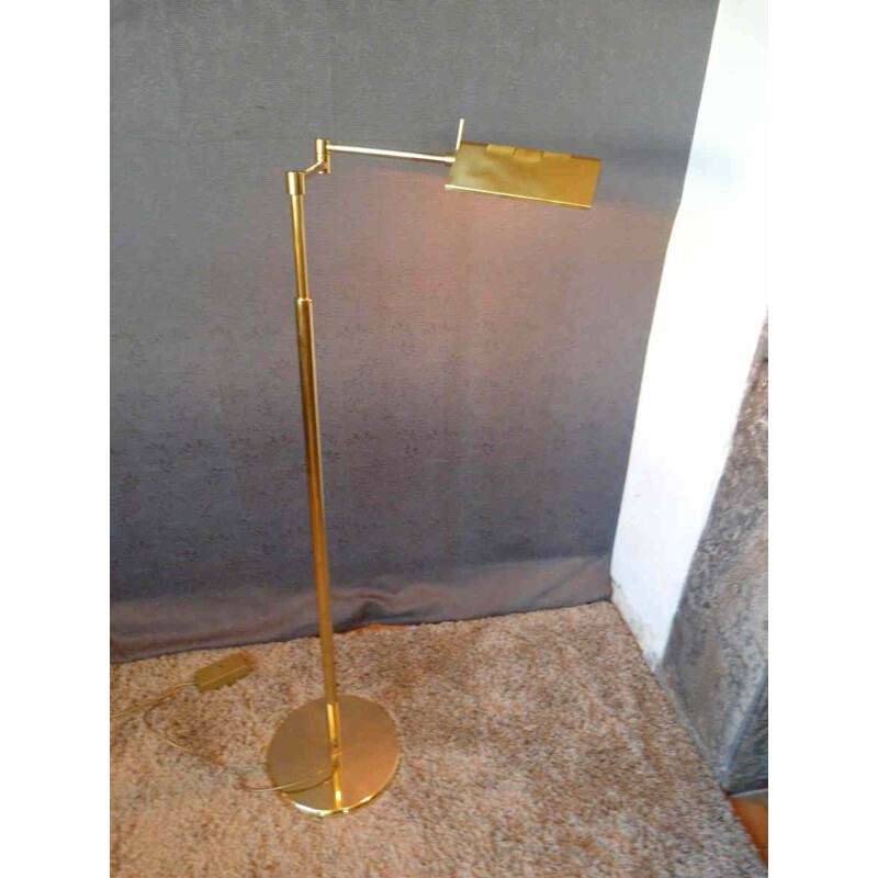 Lampadaire liseuse laiton vintage - 1980