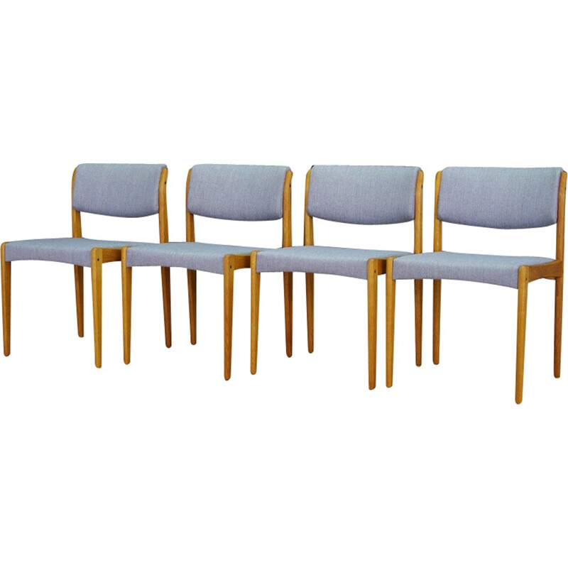 Set of 4 Bramin danish Ash chairs by Henry Walter Klein - 1960s