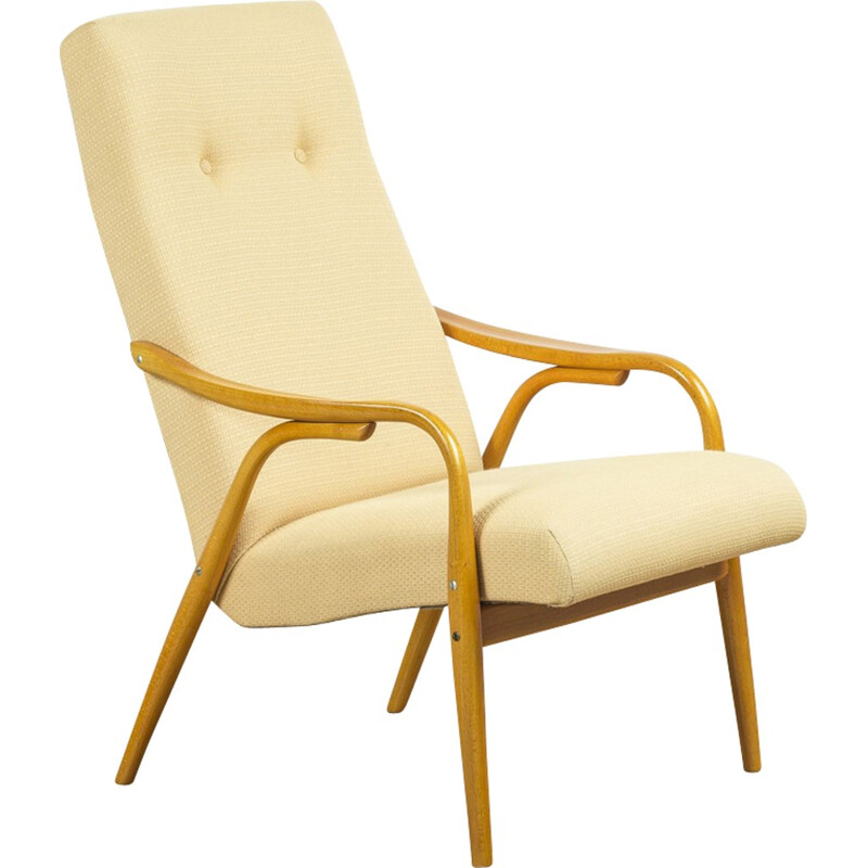 Fauteuil vintage en frêne par Ton 947 - 1950