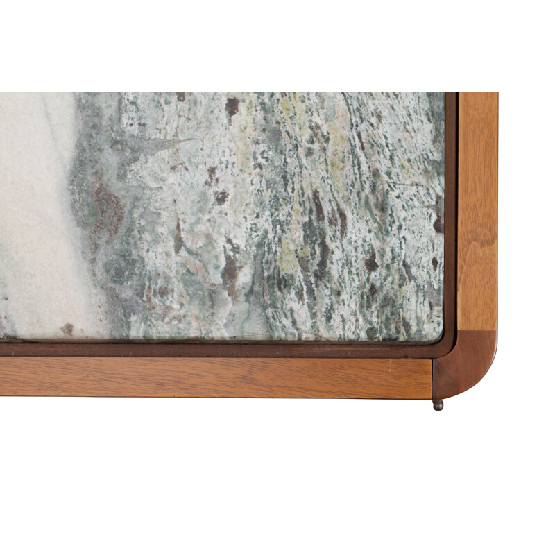 Walnut And Marble Credenza, Jos De Mey - 1969