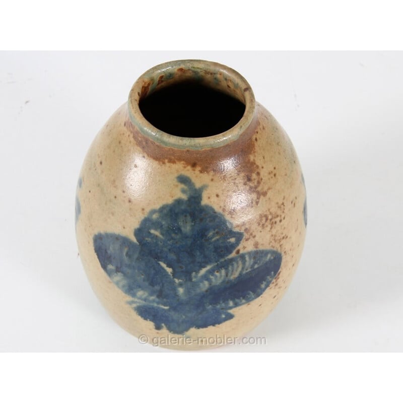 Scandinavian vintage ceramic vase, unique piece by Patrick Nordstrom, 1924