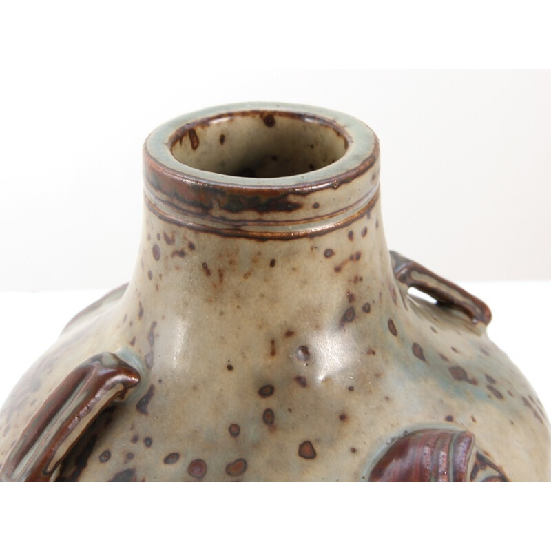 Scandinavian vintage ceramic urn vase by Jais Nielsen for Royal Copenhagen, 1930