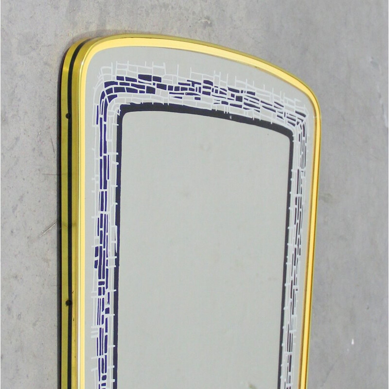 Vintage Belgian mirror - 1960s