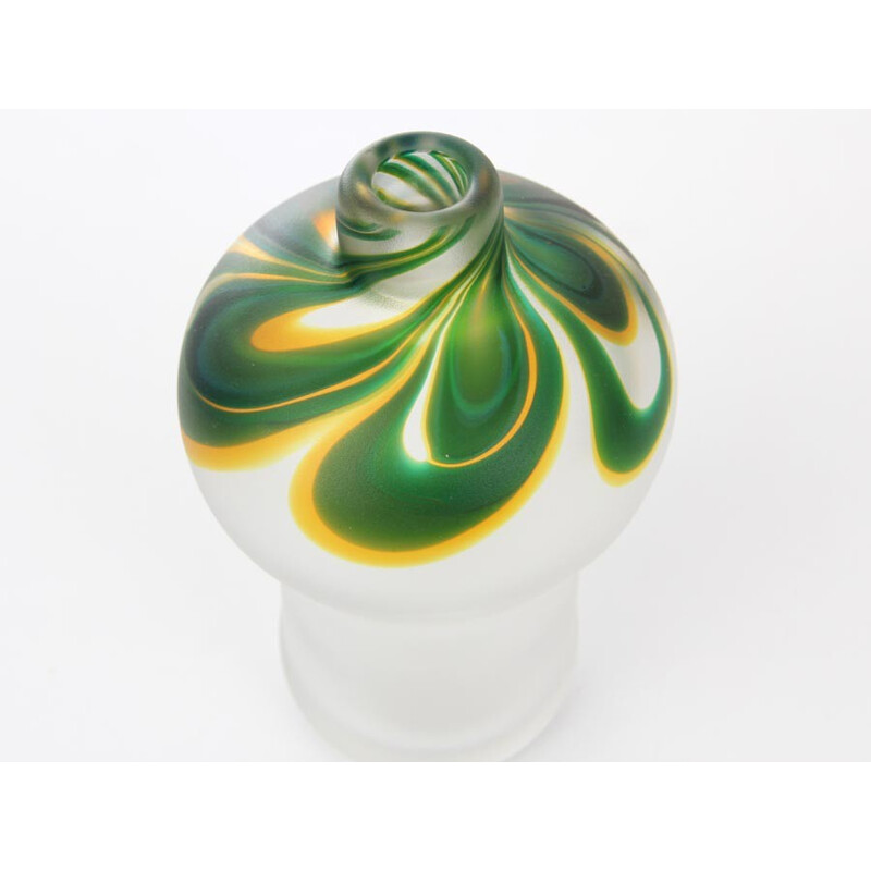 Scandinavian vase made of blown glass - 1980s