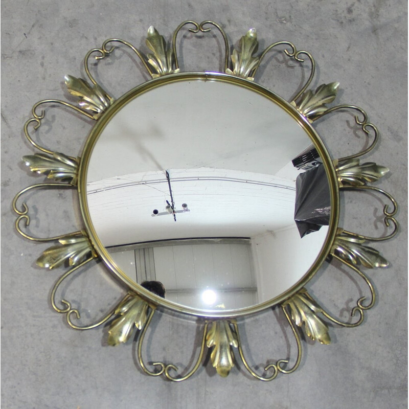 Miroir circulaire vintage - 1960