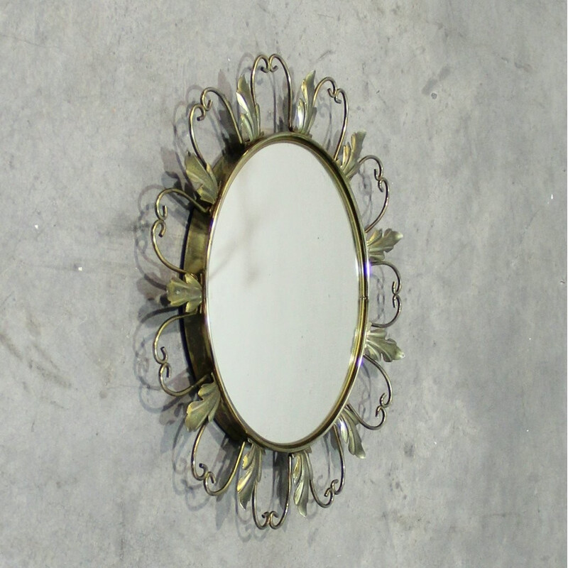 Vintage circular mirror - 1960s
