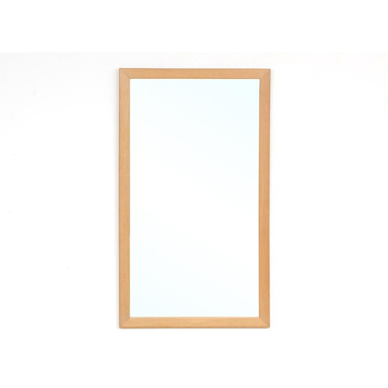 Scandinavian vintage oak mirror model 366 by Kai Kristiansen for Aksel Kjersgaard, 1960