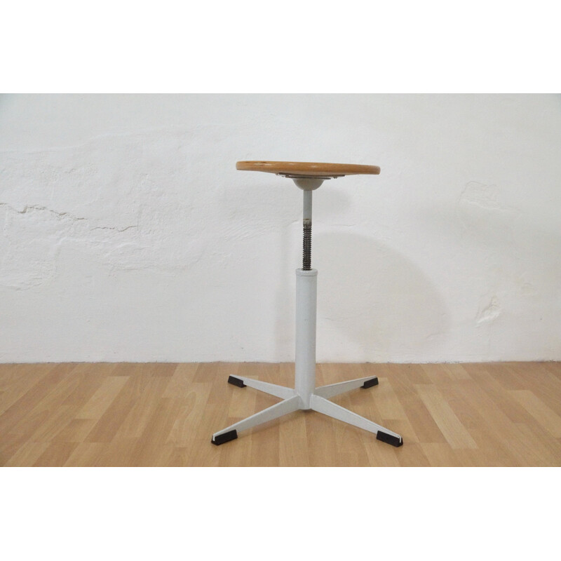 Industrial Stool in plywood - 1950s