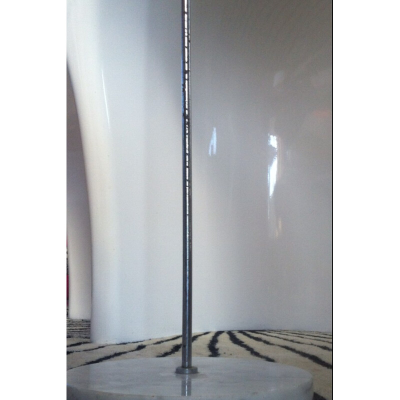 Chromed-2-light-floor-lamp, Alain RICHARD - 1958