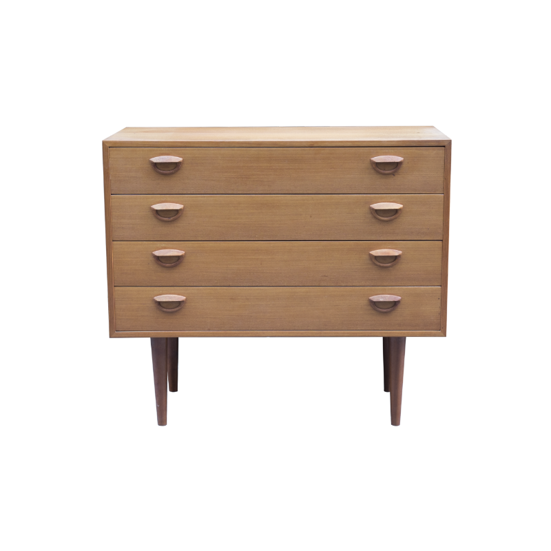Vintage Teak Chest of drawers with 4 drawers by Kai Kristiansen - 1970s