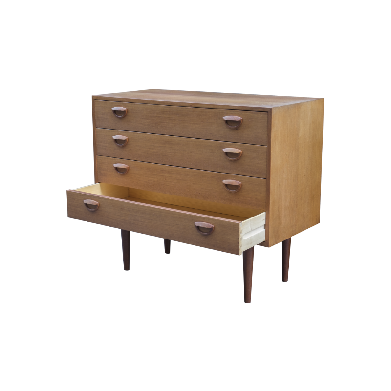 Vintage Teak Chest of drawers with 4 drawers by Kai Kristiansen - 1970s