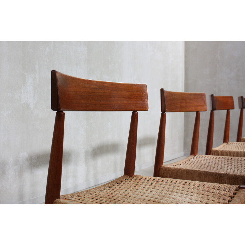 Suite de 6 Chaises Danoise par Arne Hovmand Olsen pour Mogens Kold - 1960