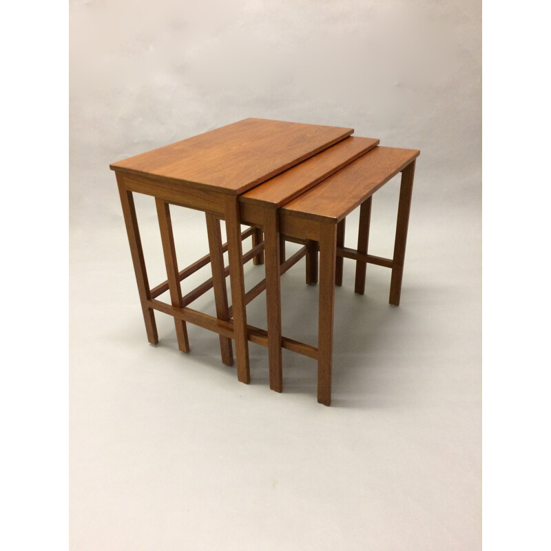 Set of Nesting Tables in Teak by Peter Hvidt and Orla Mølgaard Nielsen - 1960s