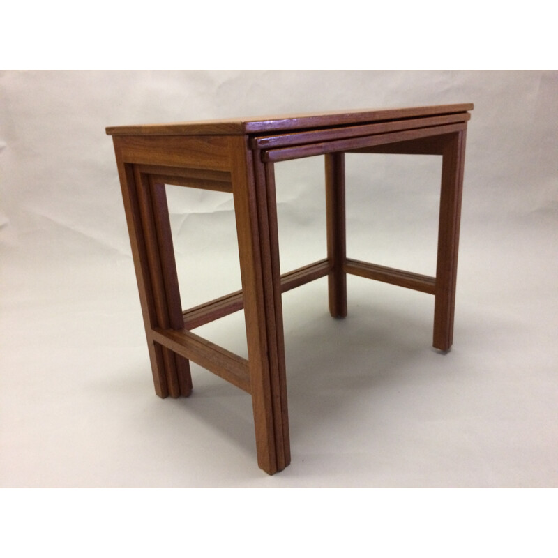 Set of Nesting Tables in Teak by Peter Hvidt and Orla Mølgaard Nielsen - 1960s