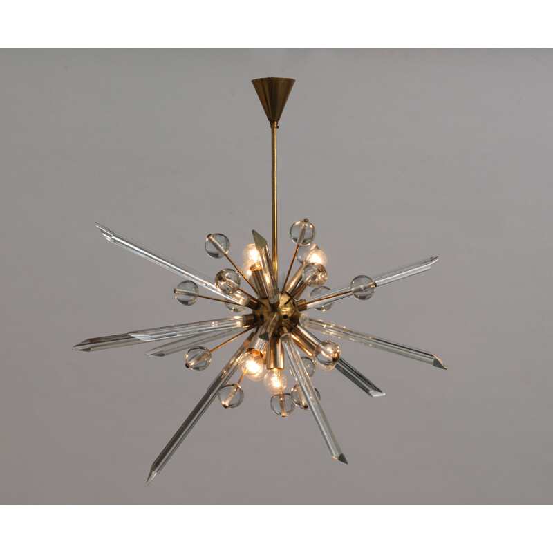 Sputnik chandelier by René Roubicek - 1970s