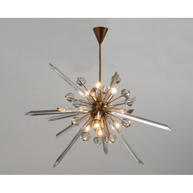 Sputnik chandelier by René Roubicek - 1970s