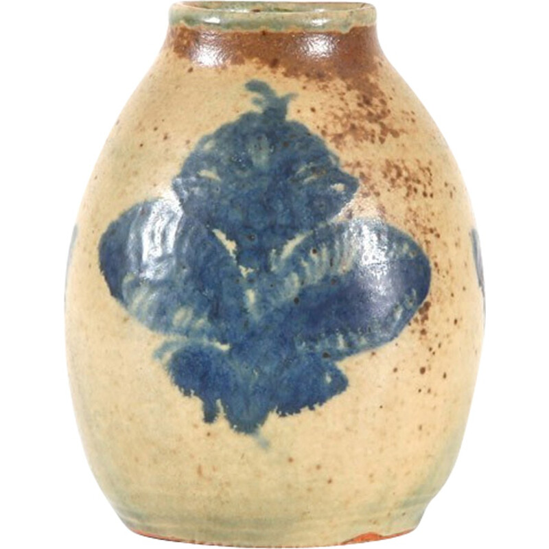 Scandinavian vintage ceramic vase, unique piece by Patrick Nordstrom, 1924