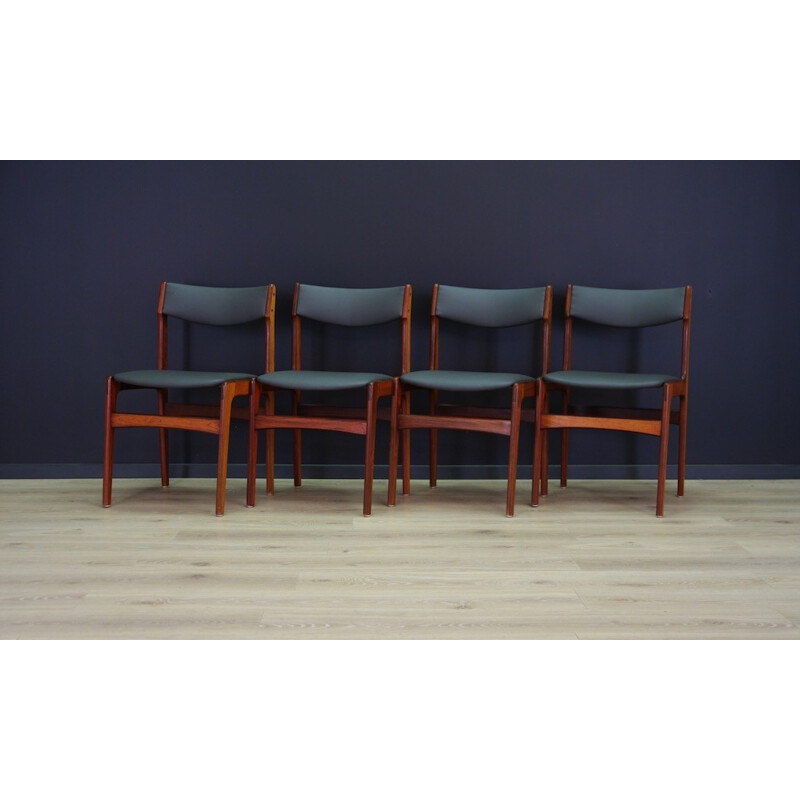 Set of 4 vintage chairs in rosewood - 1960s 