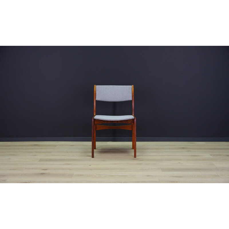 Suite de 6 chaises vintage en palissandre - 1960